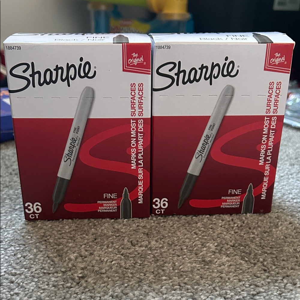 Brand New Sharpie Fine Point Permanent Markers – 2 Boxes (72 Total!)